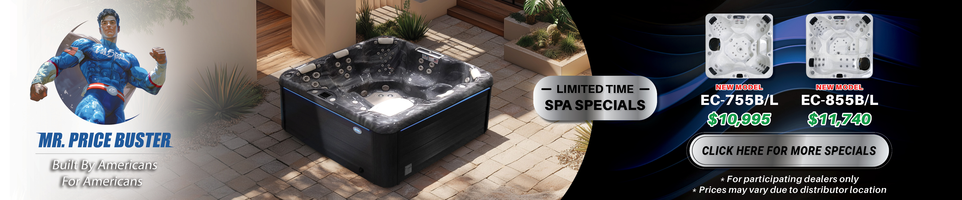 Calspas hot tub being used in a family setting - Burien